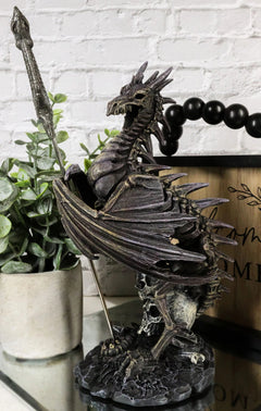 Litche Blade Ruth Thompson Skeleton Dragon Statue With Letter Opener Knife Decor-1