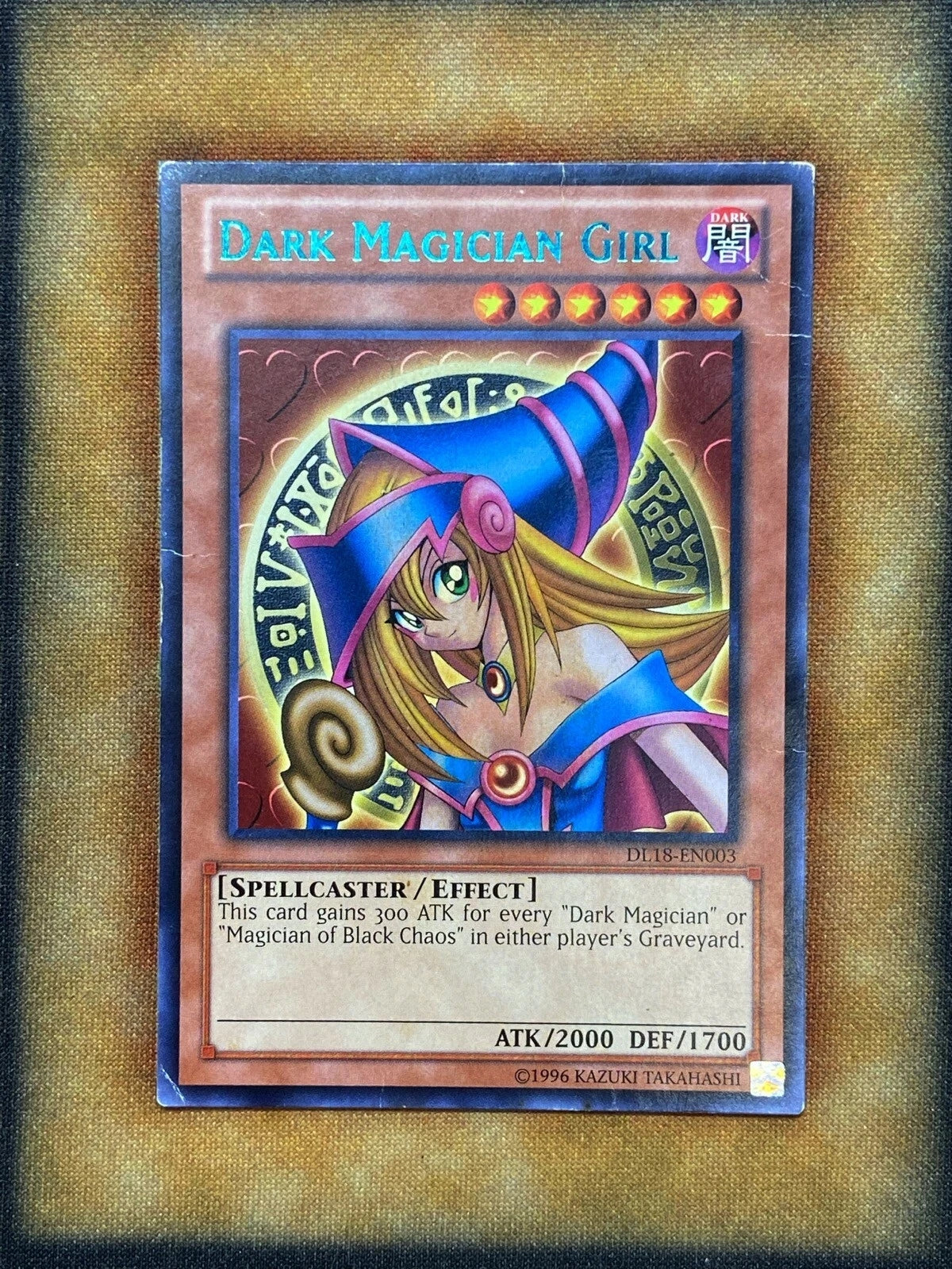 Yugioh Dark Magician Girl DL18-EN003 Duelist League Rare MP BLUE-1
