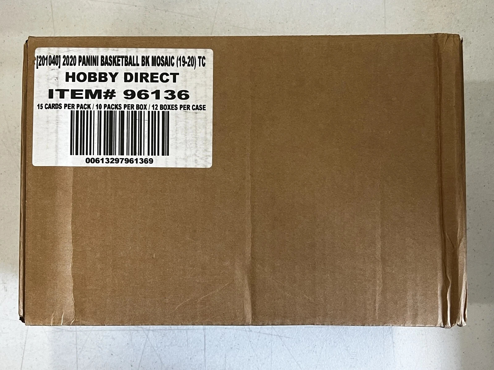 2019-20 Panini Mosaic Hobby 12-Box CASE! NBA Basketball Factory Sealed New
