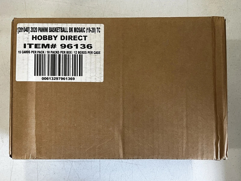 2019-20 Panini Mosaic Hobby 12-Box CASE! NBA Basketball Factory Sealed New-2