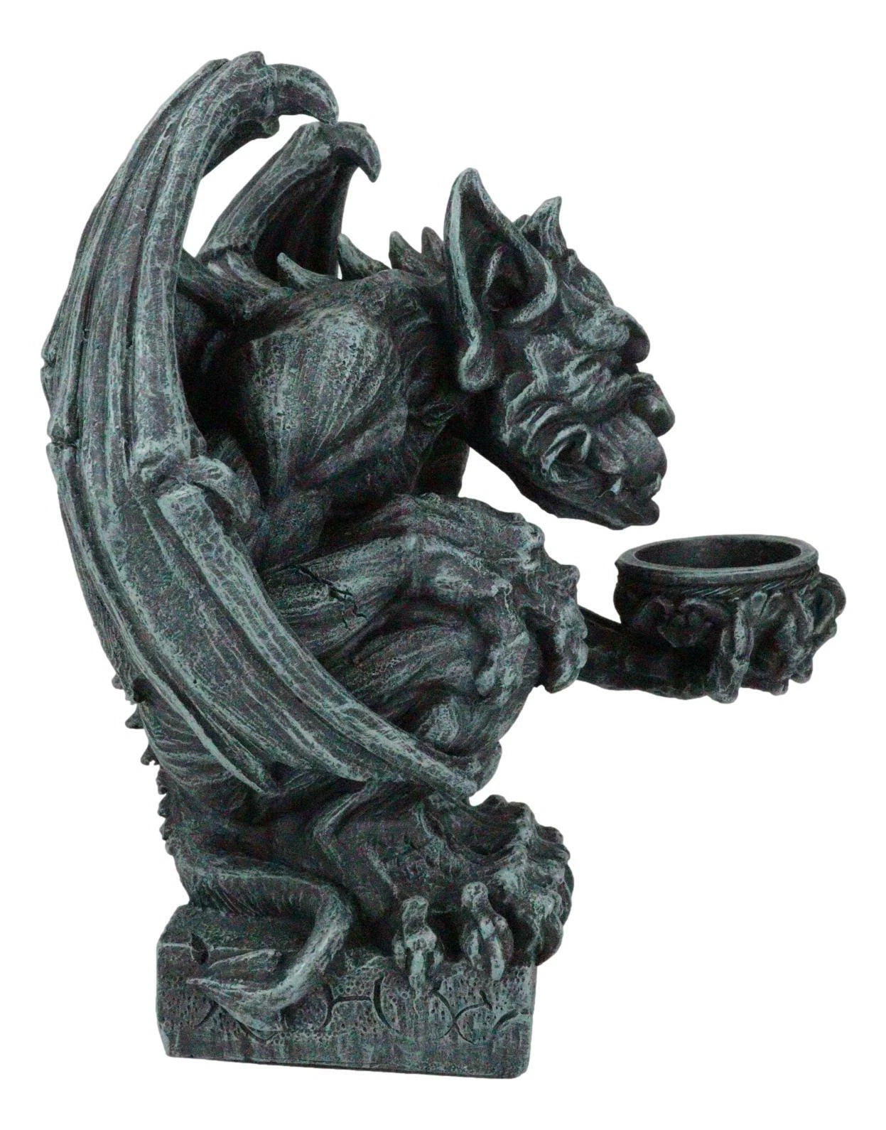 Squatting Gothic Gargoyle Candle Holder Guardian Servant Tea Light Castle Butler-5