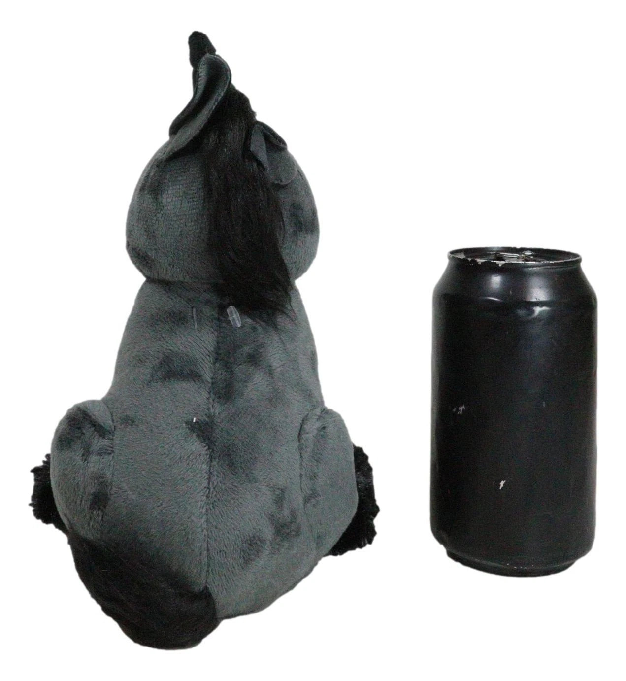 Mythical Fantasy Legend Black Dark Unicorn Hell Steed Luxe Soft Plush Toy Doll-8