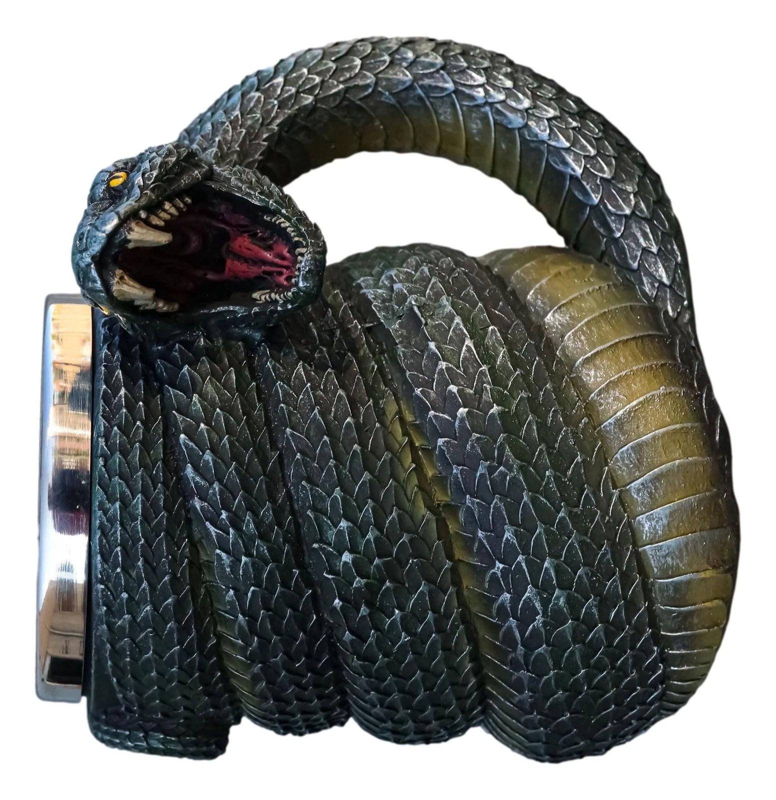 Realistic Ferocious Slithering Serpent Snake With Venomous Fangs Coffee Mug Cup-4