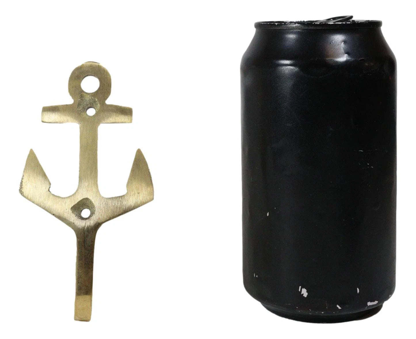 Set of 2 Brass Vintage Maritime Sailor Nautical Ocean Sea Ship Anchor Wall Hooks-5