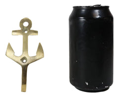 Set of 2 Brass Vintage Maritime Sailor Nautical Ocean Sea Ship Anchor Wall Hooks-5