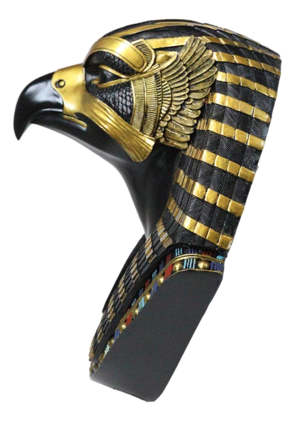 Ancient Egyptian Deity Horus God Of The Sky Bust Wall Plaque Sculpture 12.25"H-7