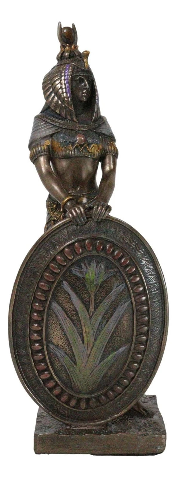 Egyptian Goddess Of Magic & Motherhood Isis Ra With Reed Shield Figurine Decor-6