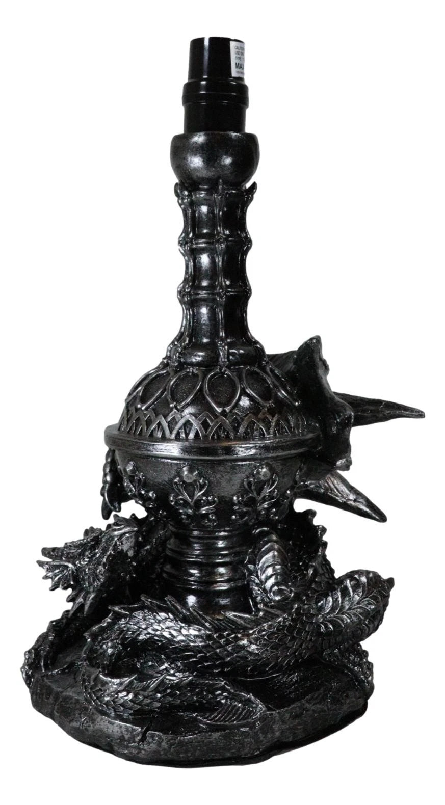Climbing Gothic Dragon Desktop Table Lamp Statue Decor With Shade 19"H-5