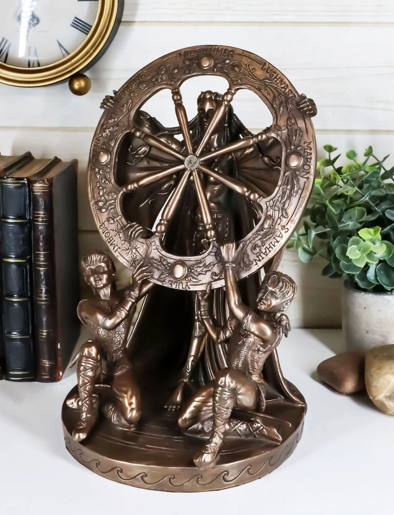Celtic North Star Moon Goddess Arianrhod Figurine Cosmic Wheel Of The Year-2