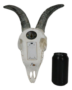 Rustic Tooled Filigree Bighorn Sheep Young Ram Skull LED Light Wall Decor Plaque-4