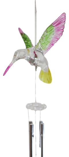 Colorful Hummingbird Acrylic Wind Chime Sun Catcher Hanging Home And Patio Decor-4