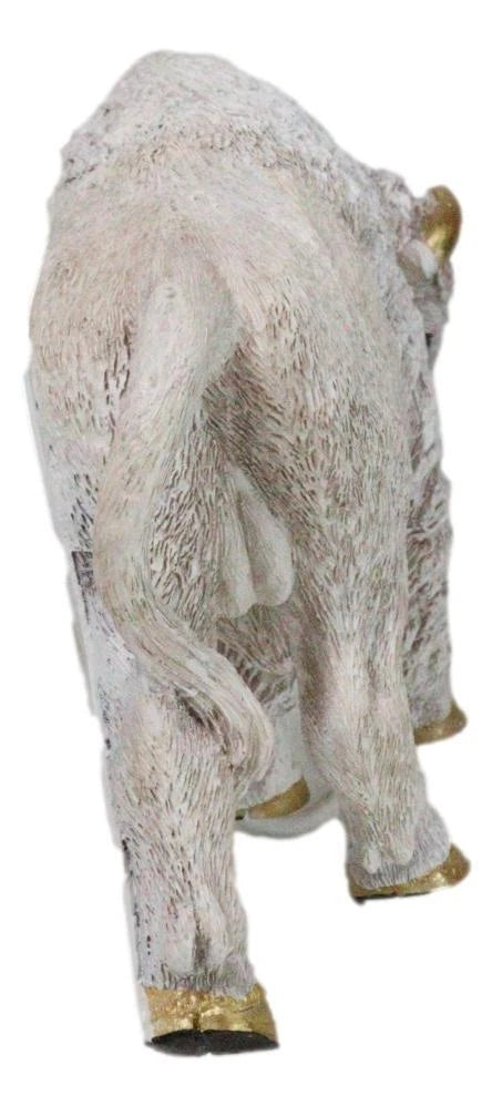 Native American Sacred White Bison Buffalo Decorative Wall Sculpture Relief-4