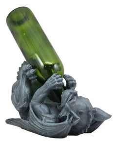 Gothic Fantasy Winged Drunken Gargoyle Wine Bottle Holder Figurine Kitchen Decor-9