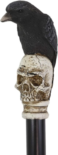 Dark Raven Crow On Skull Walking Cane Ghosts Of Silent Hill Resin Fiber Glass-6