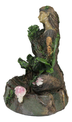 Tree Woman Gaia Dryad Ent Native Earth Goddess Backflow Incense Cone Burner-3