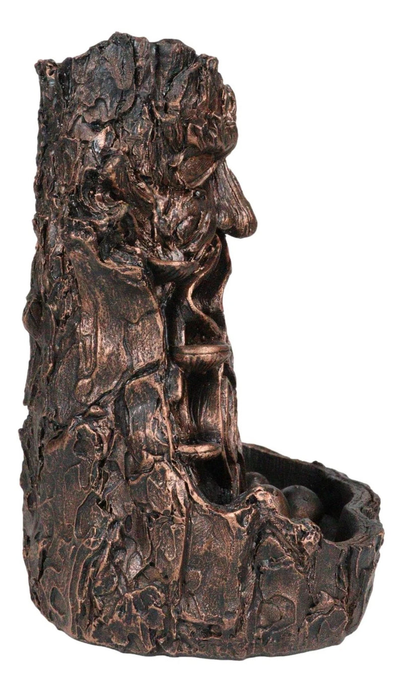 Greenman Tree Man God Forest Ent Waterfall Smoke Backflow Incense Cone Burner-7