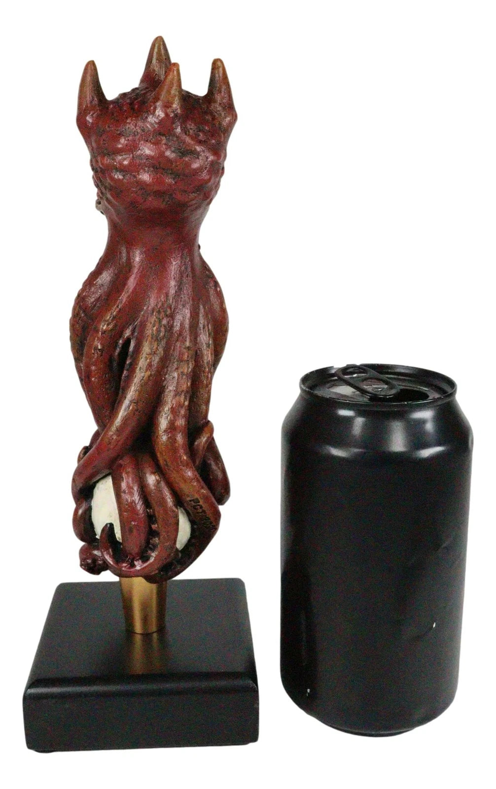 Red Octopus Demon King Crushing Skull Novelty Beer Tap Handle Figurine-4
