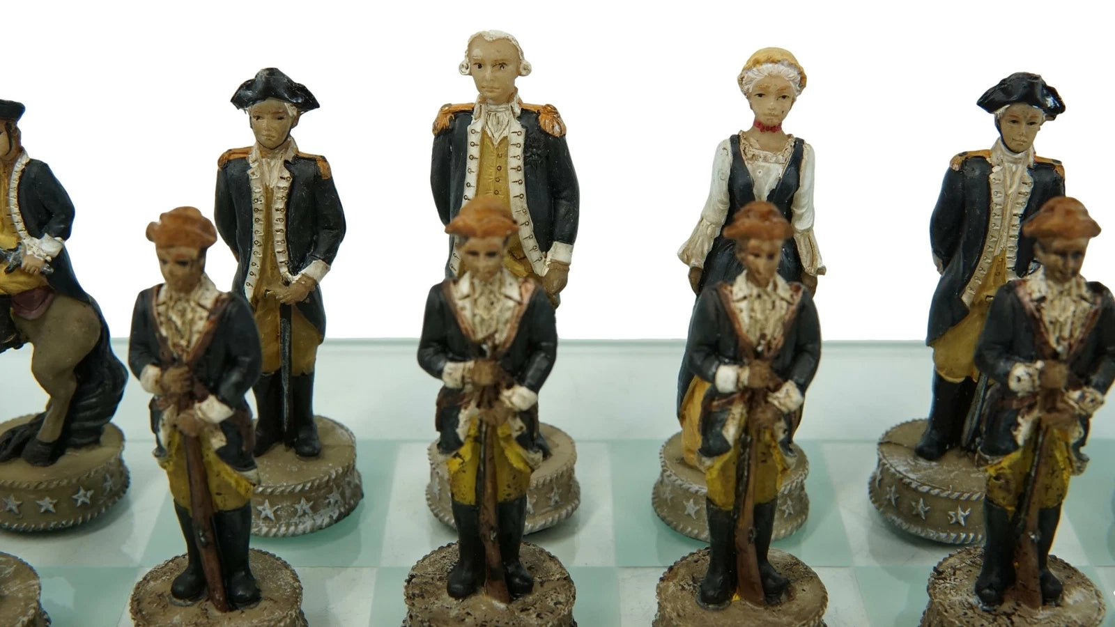 American Revolutionary War US Continental VS British Imperial Army Chess-5