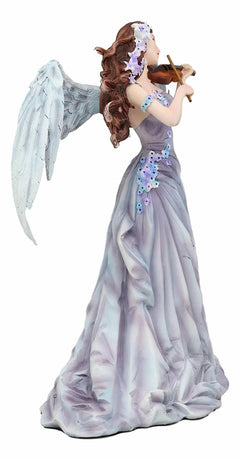 Large Inspirational Decor Angelic Lullaby Heavenly Angel Playing Violin Statue-4