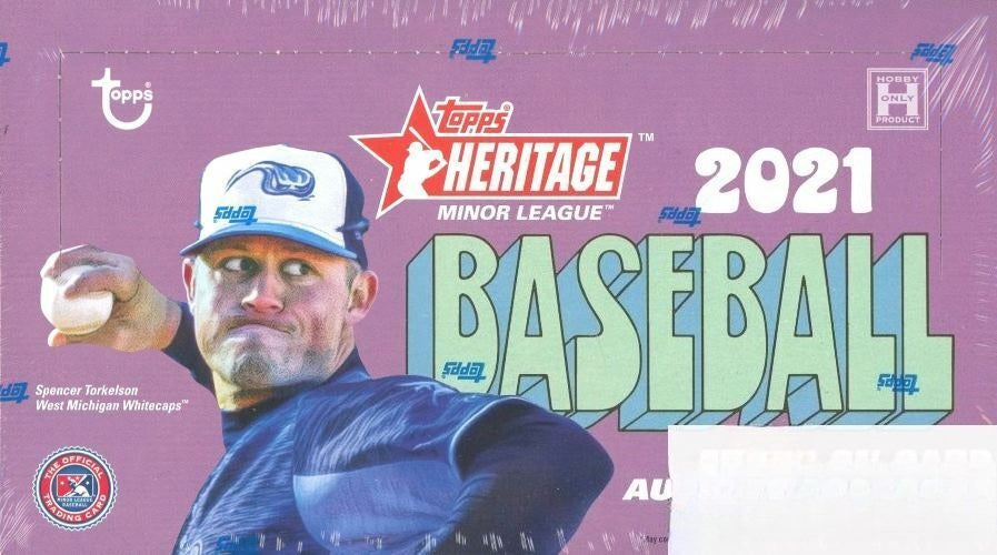 2021 Topps Heritage Minor League Baseball Factory Sealed HOBBY Box-2 AUTOGRAPHS