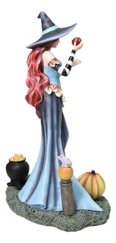 Amy Brown Halloween Pumpkins Ritual Poison Apple Witch Fantasy Magic Figurine-3