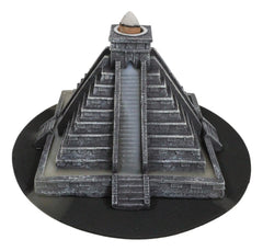 Temple of Kukulcan Mesoamerican Aztec Step Pyramid Backflow Incense Cone Burner-5