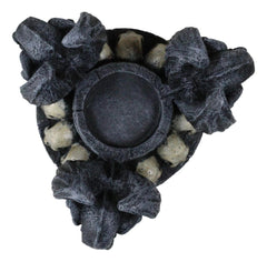 Nosferatu Gothic Vampire Gargoyles With Skulls Votive Candle Heat Oil Warmer-8