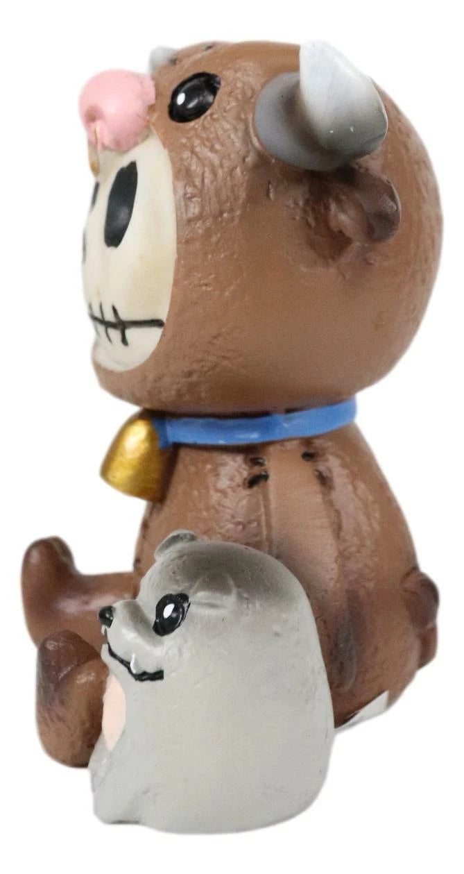 Furry Bones El Toro The Bull Skeleton Furry Bones Collectible Figurine 3"H-5