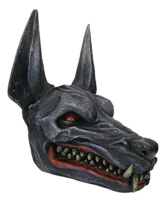 Ancient Egyptian Underworld Macabre Zombie Jackal God Anubis Skull Head Figurine-4