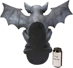 Gargoyle Wall Sculpture, 20"W Large Gothic Winged Gargoyle Hanging Decor for Indoor or Outdoor, Mantle, Garden, Patio, or Fantasy Home Display-4
