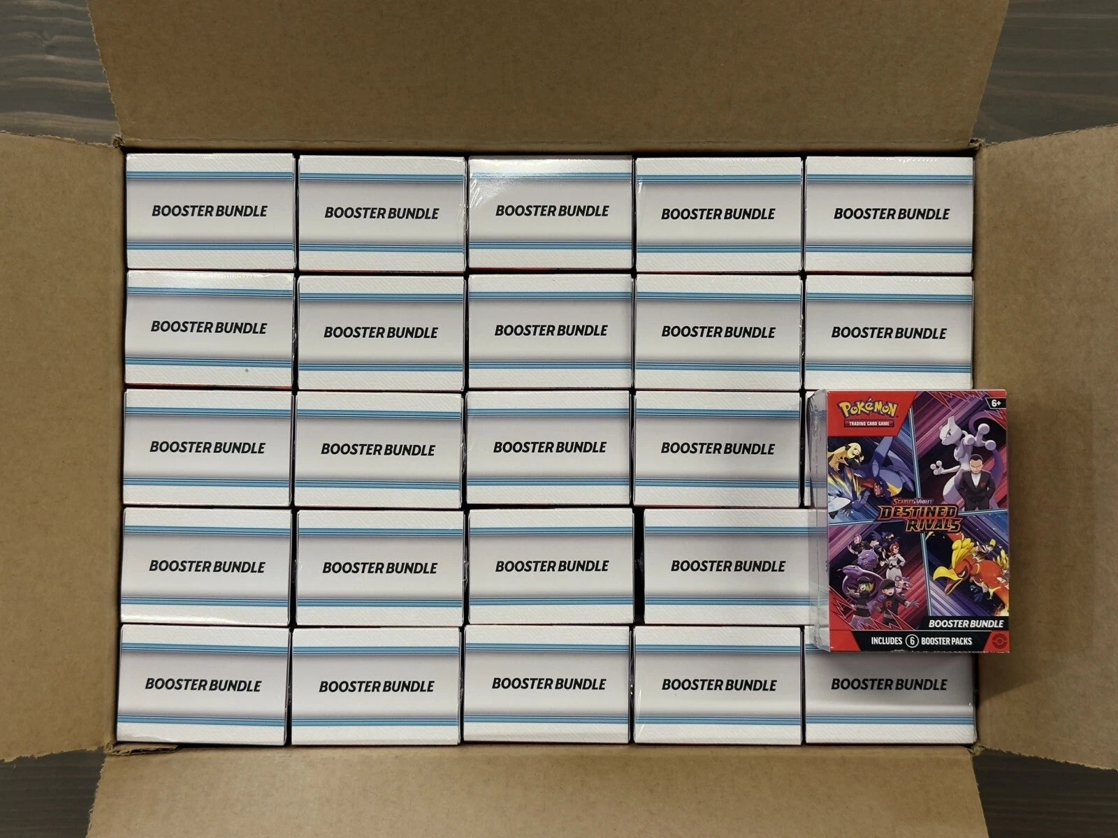 Pokemon Destined Rivals (SV10) Booster Bundle CASE! 25 Bundles - 150 Packs