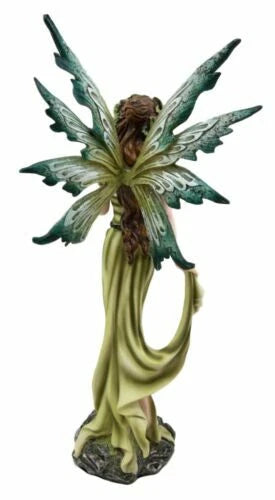 Figura de hada elemental Gaia Green Thumb Faerie Fantasy Sculpture 11.25"H-7