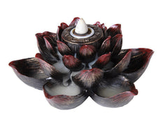 Buddha Padma Lotus Incense Stick Backflow Cone Holder Burner Figurine-4