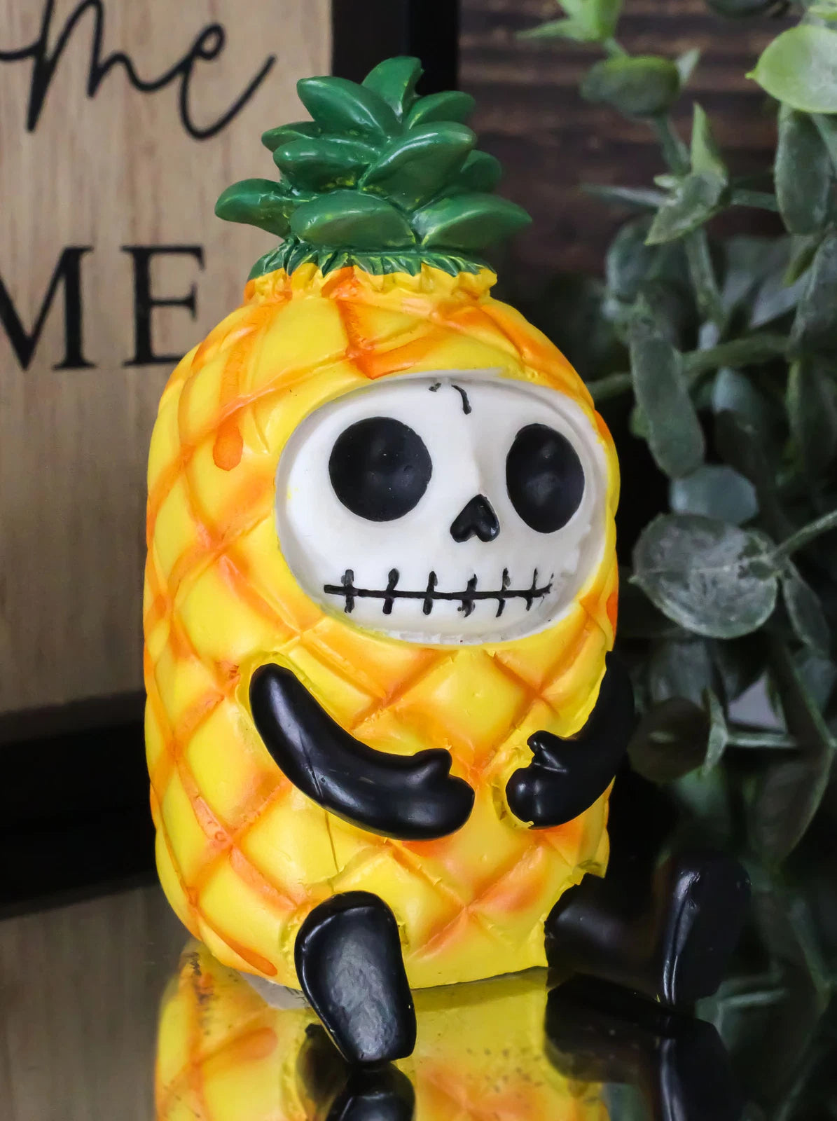 Furrybones Skeleton Fruity Pina Tropical Pineapple Figurine 3.25"H