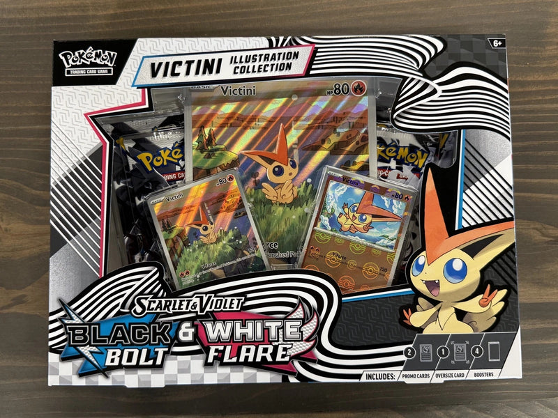 Pokemon Unova Black Bolt + White Flare Victini Illustration SEALED 6 BOX CASE!-2