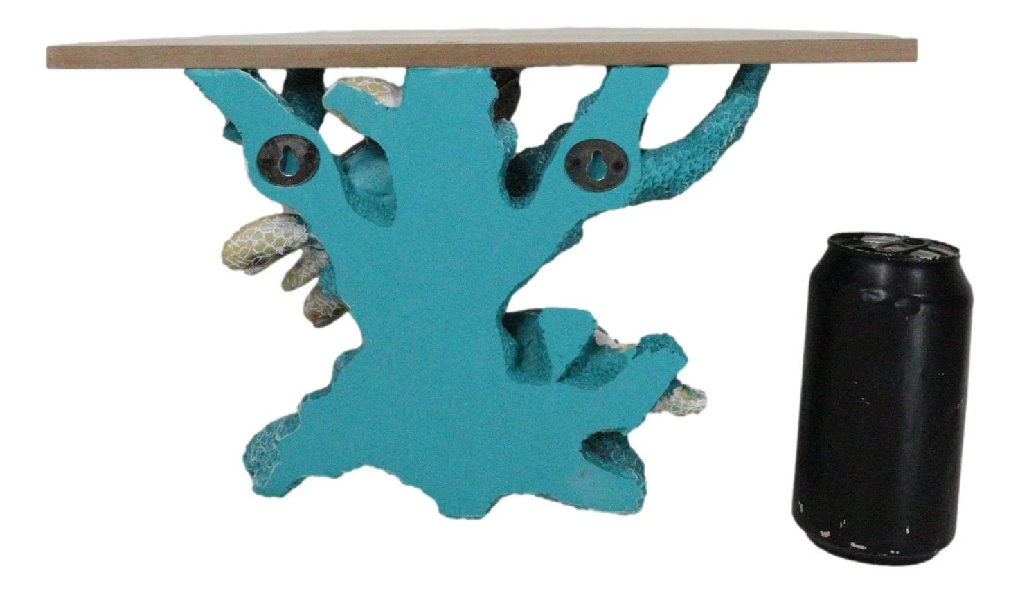 Marine Blue Sea Turtles Swimming by Ocean Corals Floating Wall Bracket Shelf-5