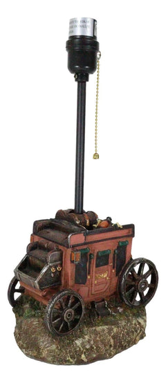 Rustic Western Classic Charming Fancy Chuckwagon Covered Wagon Table Lamp Decor-4
