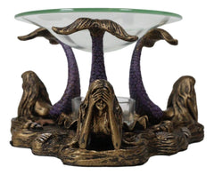 See Hear Speak No Evil 3 Sirens Mermaids Of The Cove Candle Heat Oil Warmer-2