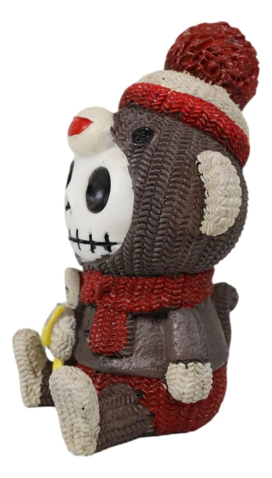 Furrybones Sock Munky Figurine in Stuffed Sock Monkey Costume 3 Inch Tall-5