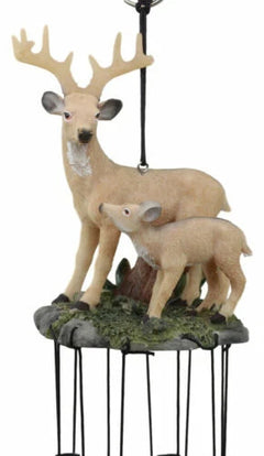 Deer Wind Chime Doe With Fawn Deer Family Decorative Wind Chime Patio-2