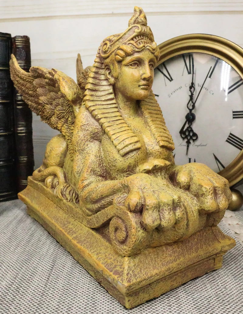 Ancient Egyptian Gods & Pharaohs Sphinx Lioness Guardian Figurine Egyptian Deity-1