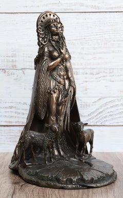 Celtic Goddess of Fire Brigid Statue Patroness Of Hope Poetry Livestock Healing-2