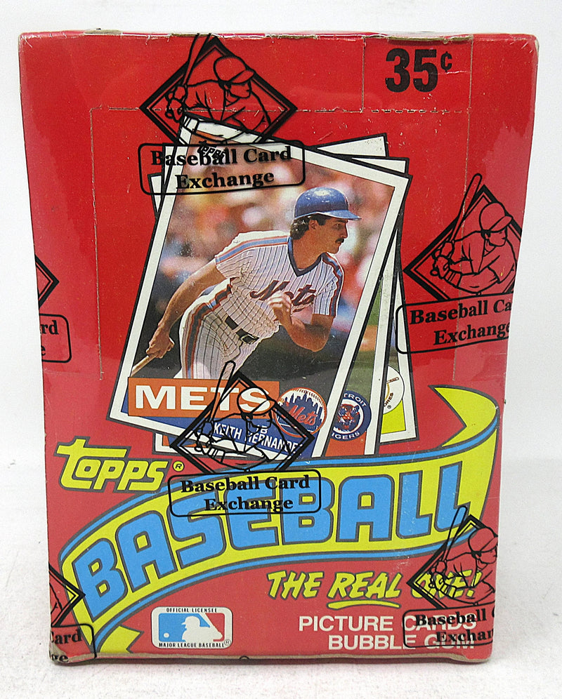 1985 Topps Baseball Unopened Wax Box (BBCE) (w/) (Non X-Out)-1
