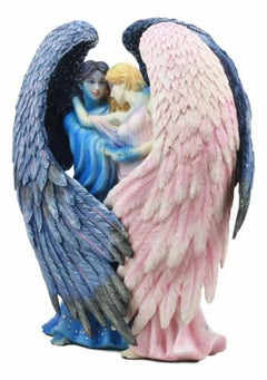 Sheila Wolk Art Day Surrendering Unto Night Celestial Angels Statue 9.5"H-3