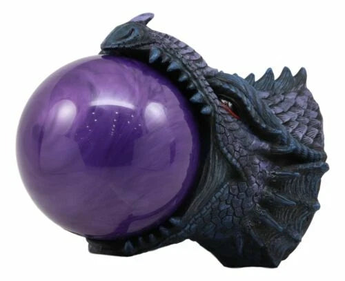 Figura gigante de dragón Bahamut serpentino que consume arena en forma de bola de tormenta, decoración para el hogar