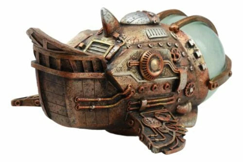 Steampunk Universe Space Exploration Spaceship Collectible Fantasy Figurine-3