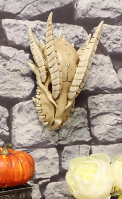Jurassic Wise Dragon Head Skull Replica Fossil Wall Sculpture Or Desktop Statue-2
