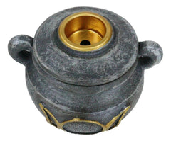 Witchcraft Wicca Triple Moon Goddess Cauldron Backflow Incense Holder Figurine-3