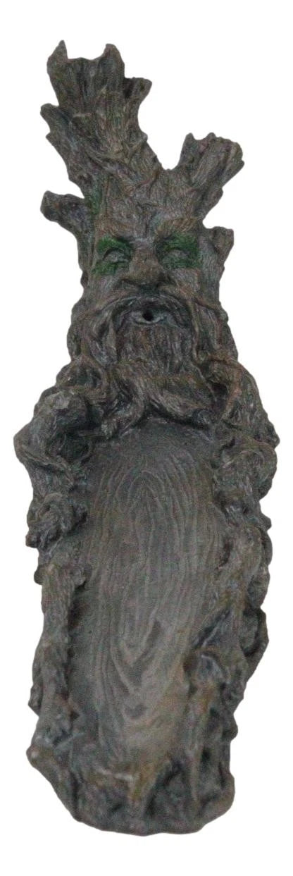 Ancient Greenman Spirit Incense Burner Holder Aroma Scent Figurine 10.5"H-3