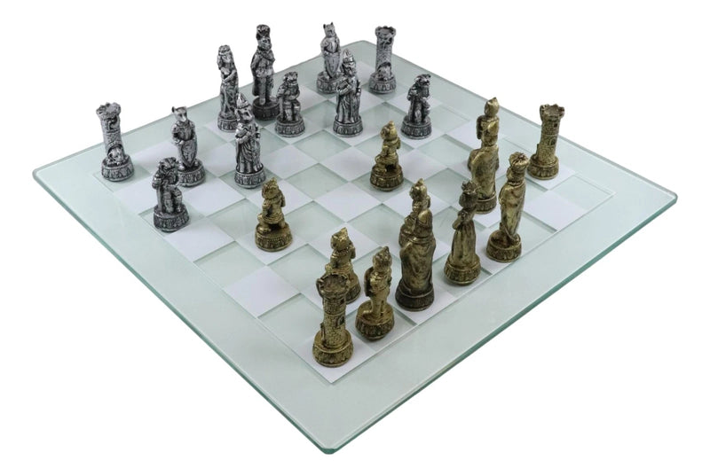 Royal Pet Cats Versus Dogs Chess Animal Character Pieces With Glass Board Set-4